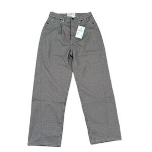 Sandrine Rose by Free People Women's Houndstooth Multi-Button Trouser Dress Pant